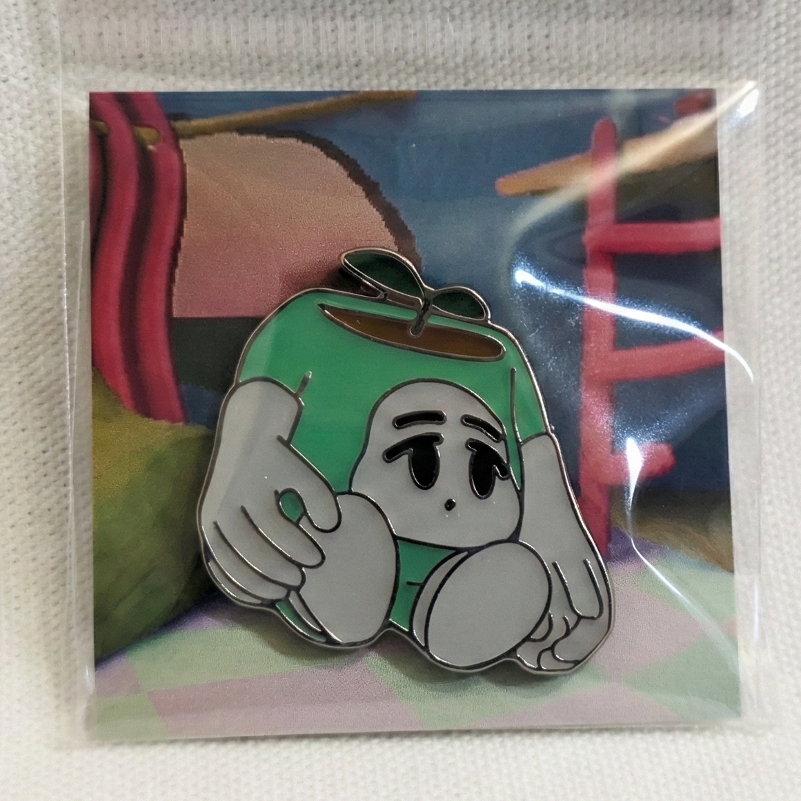 もちもちポットくんのおすわりピンバッジ